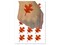 Oak Leaf Temporary Tattoo Water Resistant Fake Body Art Set Collection (1 Sheet)